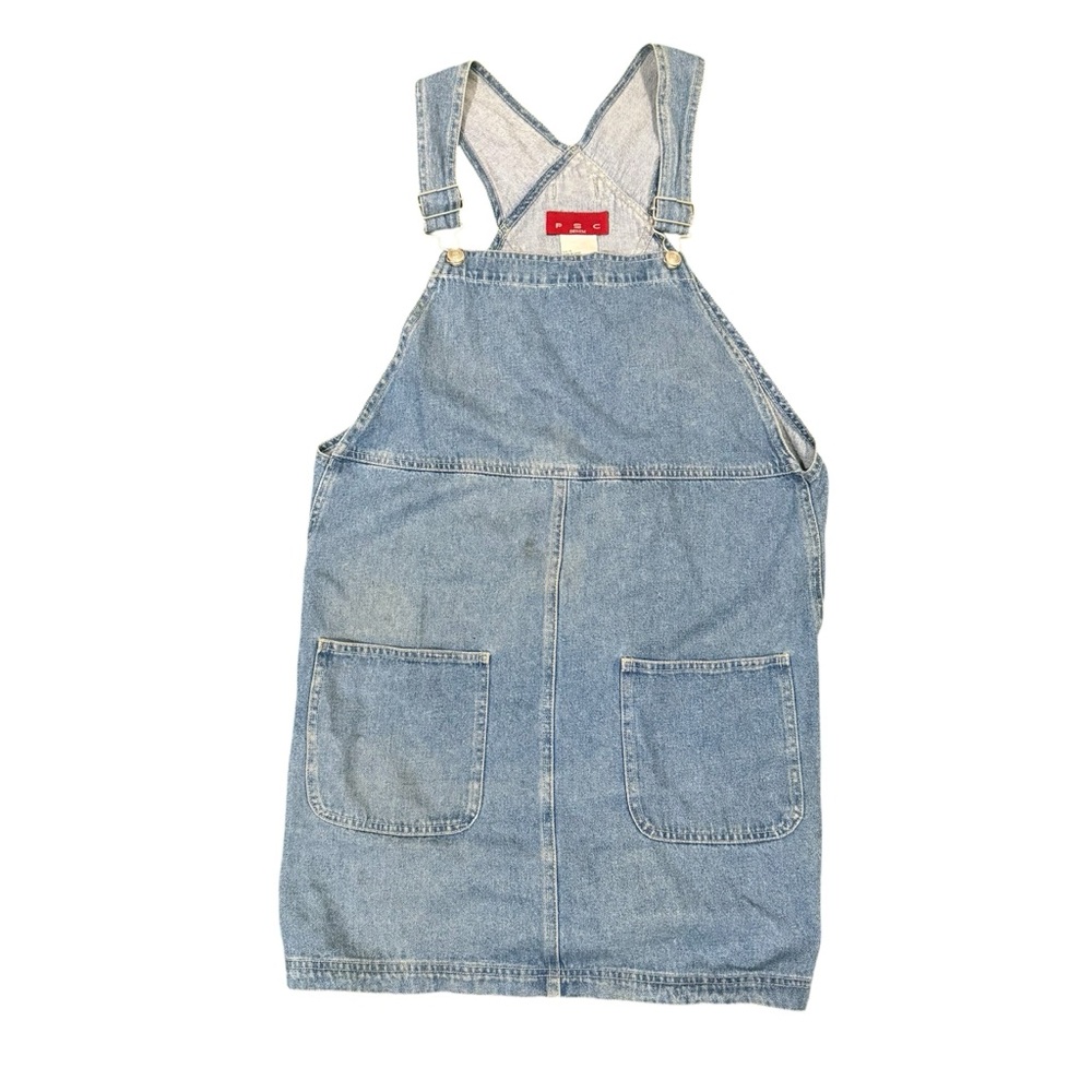 PSC Denim Light Wash Overall Dress - Light Blue